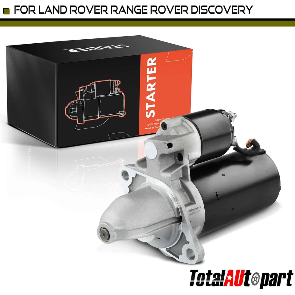 Starter Motor for Land Rover Discovery	1994-2004 Range Rover	 1.7KW CW 12V 9T - Image 1 of 4