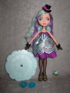 Ever After High Doll ~ Madeline Hatter (210729) + Hat-Tastic Tea Party Pieces