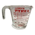 Pyrex Corning Measuring Cup - # 516 Red Markings - 2 cup Capacity