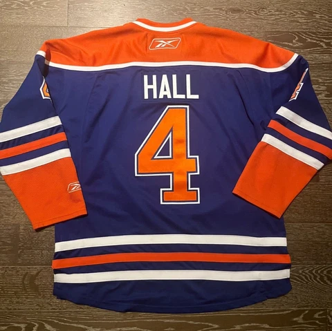 Reebok Edmonton Oilers Jersey #4 Taylor Hall Jersey NHL Hockey Sweater XXL 2XL Cover