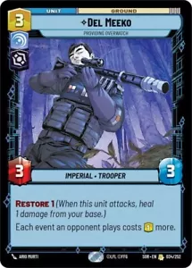 Del Meeko #034/252 Star Wars Unlimited Spark of Rebellion NM - Picture 1 of 1