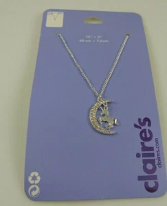 necklace Unicorn moon crystal bling - Picture 1 of 10