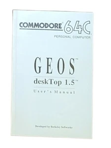 Commodore 64C GEOS deskTop 1.5 User's Manual 1988 Berkeley Softworks C128 - Picture 1 of 6