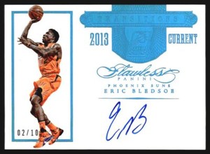 2015-16 Panini Flawless Transitions Autographs Sapphire Eric Bledsoe Auto /10