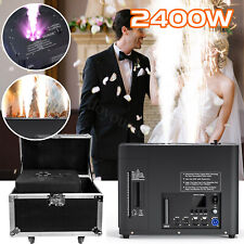 2400W LED Cold Spark Smoke Machine Wedding Party Event DXM Stage Effects +Case