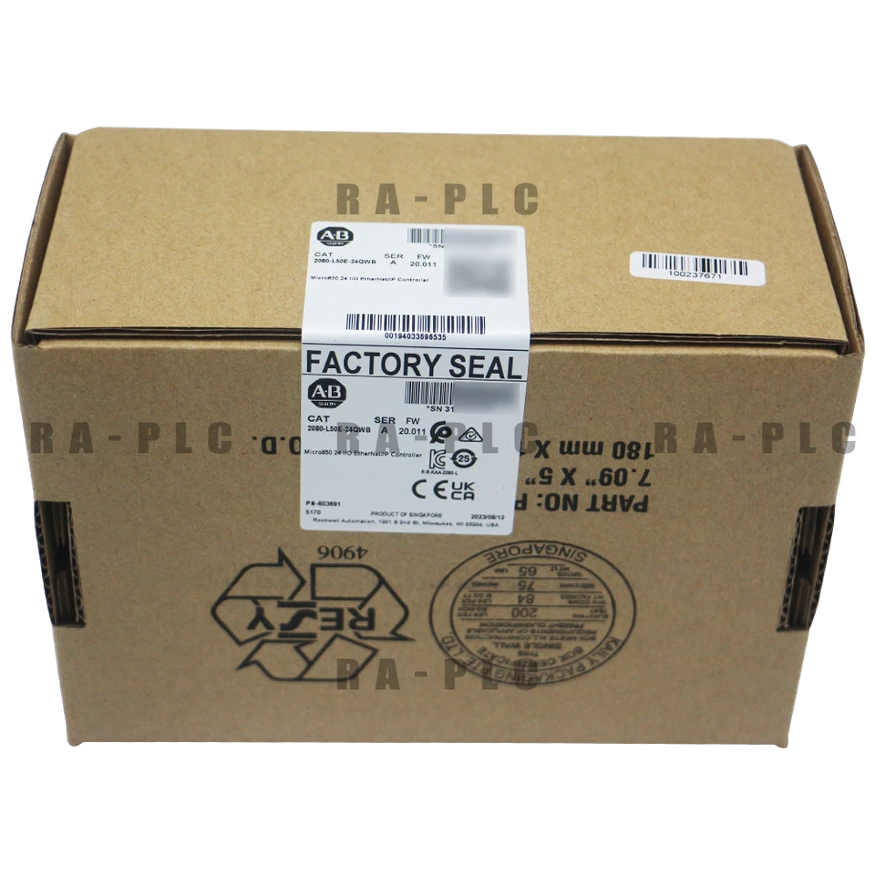 Allen-Bradley Micro850 24 I/O EtherNet/IP Controller 2080-L50E-24QWB