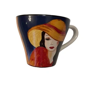 Sango Cafe Paris Coffee Tea Cups #4914 Women Lady Hats 1994 - Picture 1 of 3