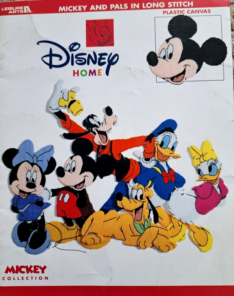 Leisure Arts Disney Home Mickey Collection & Pals in Long Stitch Plastic Canvas - Image 1 of 1