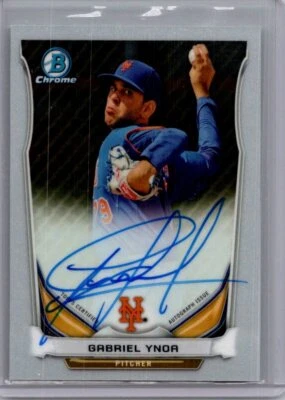 2014 Bowman Chrome #BCAP-GY Gabriel Ynoa Prospect Autographs - Image 1 of 2