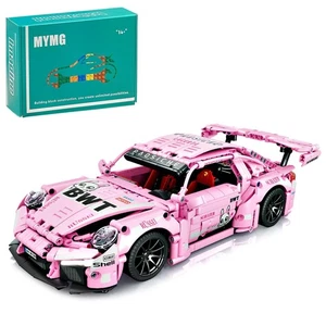 Pink Technic Super Sports Car Building Block Model, 1288pcs, 1:14, Adult Coll... - Bild 1 von 6