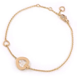 Bracciale FRED Bella Donna XS Motivo Cuore 1 Punto Diamante Oro Rosa 750 - Foto 1 di 10