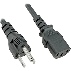 1.5m (5ft) US Mains Power Cable: 3 pin USA Plug to C13 IEC "Kettle" Lead (eg PC) - Picture 1 of 1