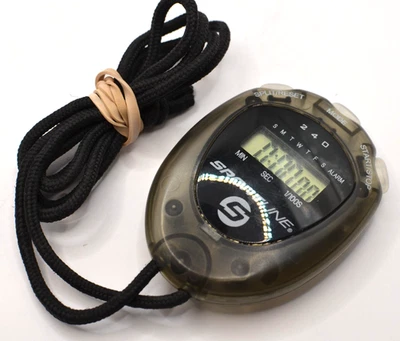 Sportline 240 stopwatch digital timer stop watch sport time alarm *New Battery* - Image 1 of 2