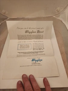 Vintage 1950's Sales Brochure Higgins Boat 17' Sport Speedster New Orleans LA - Picture 1 of 2