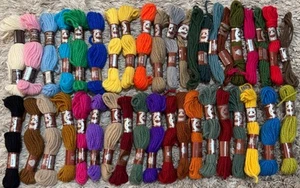 Vintage Laine Colbert DMC Tapestry Pure Virgin Wool Skein Bundle France -T18 - Picture 1 of 9