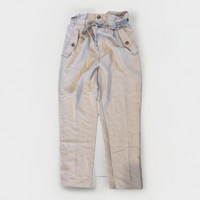 H&M Women’s Paperbag Trouser Pants Size 8 Tan/Khaki Elastic Waist New With Tag - Image 1 of 4