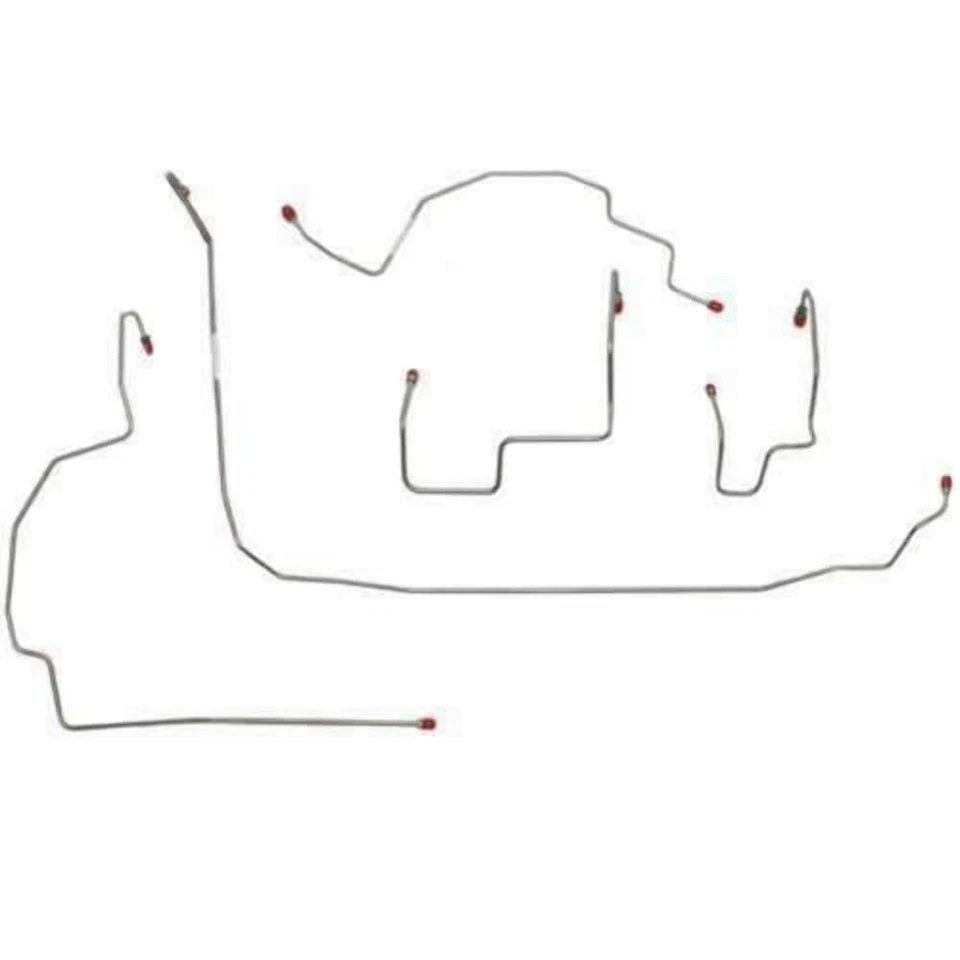 Kit de linha de freio dianteiro aço inoxidável WKT0701SS para 07-18 Jeep Wrangler JK - Imagem 1 de 1