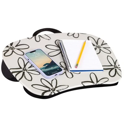 MyStyle Portable Lap Desk with Cushion - Brushed Flower - Fits up to 15.6 Inc... - Image 1 of 4