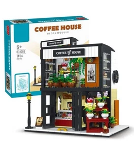 City Coffee House Building Blocks Set with LED Lights 1454 pcs. - Picture 1 of 10
