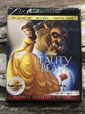 Beauty and the Beast 1991 4K UHD HDR Ultra HD Blu-ray New Sealed - Image 1 of 2