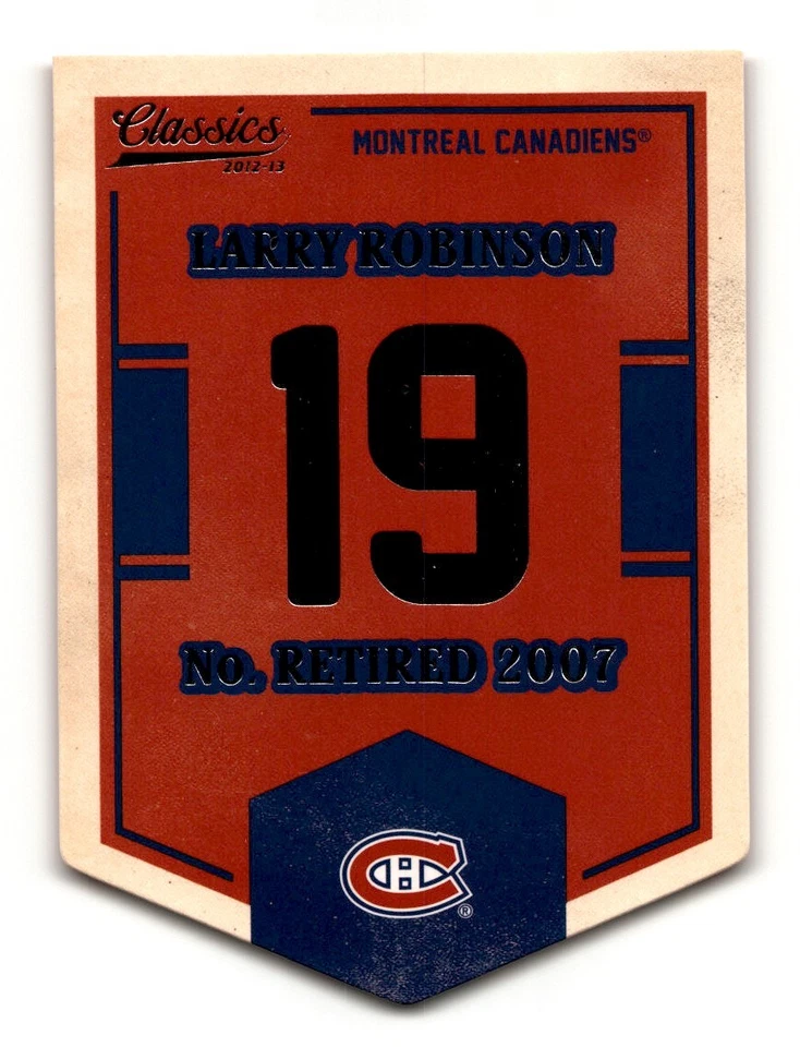 Larry Robinson 2012-13 Panini Classics Signatures Banner Numbers #EN44 Montreal - Image 1 of 2