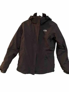 North Face Hyvent Regenjacke mit Kapuze und abnehmbarer Fleecejacke Damen L schwarz - Bild 1 von 5
