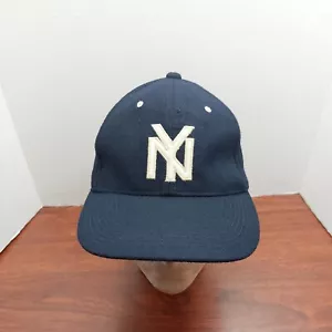 Baseballmütze New York schwarz Yankees 35 Fuß Wolle nicht verstellbar hergestellt in den USA blau meliert selten - Bild 1 von 17