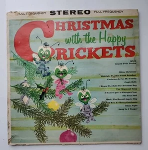 Christmas With The Happy Crickets Vinyl Record Album Distressed - Picture 1 of 12