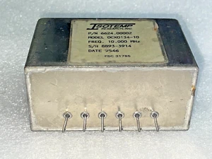 Oscylator pieczony Isotemp 10MHz OCXO 134-10 +12V fala sinusoidalna Darmowa wysyłka - Zdjęcie 1 z 3
