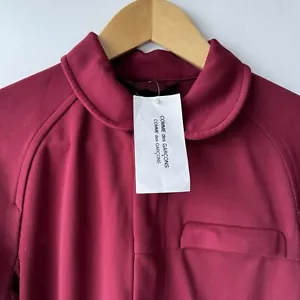 Comme Des Garçons Zipped Tennis Dress Maroon BNWT AD 2005 Small Dark Red Vintage - Picture 1 of 14