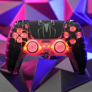 Ghost Weaver OTI Killscreen RGB LED Spiderman PS5 Sony DualSense Controller - Picture 1 of 8