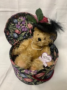 Annette Funicello Blumen Blumen Hutschachtel Kollektion Bär 28 $ OBO! {ch} - Bild 1 von 14