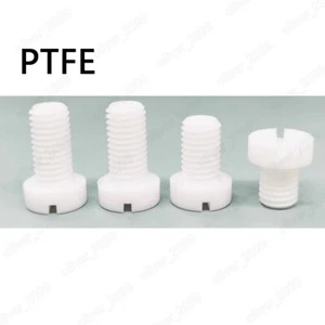 Tornillos de cabeza de queso ranurados de plástico PTFE M3 M4 M5 M6 M8 - Imagen 1 de 5