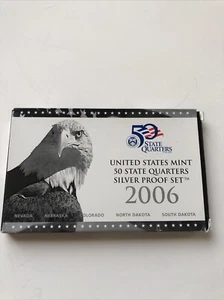 U.S. Mint 50 State Quarters Silver Proof Set - 2006 - Picture 1 of 3