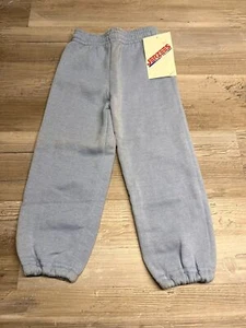 Vintage Jerzees Sweatpants Youth Medium 5-6 Deadstock 90s Made in USA Light Blue - Picture 1 of 6
