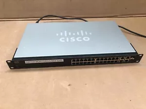 Cisco SF300-24 24-Port 10/100 Managed Switch with Gigabit Uplinks - Picture 1 of 3