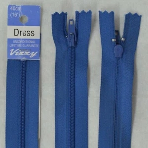 Vizzy Dress Zip, 40cm Colour 87 DENIM, A Quality Brand Name Zipper - Picture 1 of 1