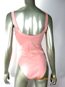 FOREVER 21 SZ Juni L NWT Cotton/Spandex Pink/Peach Knit Body Suit Snap Tank Top  - Picture 1 of 11