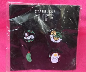 SELTENE Starbucks FOR LIFE Menge 4 Sammler Pins HTF WEIHNACHTEN Gurke YETI Ram - Bild 1 von 8