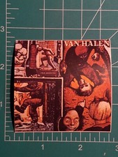 1981 panini discorama pop rock music sticker card VAN HALEN fair warning