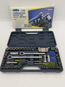 Cummins Industrial Tools 75pc Combination Socket Set 3/8 & 1/2" drive SAE/Metric - Picture 1 of 5