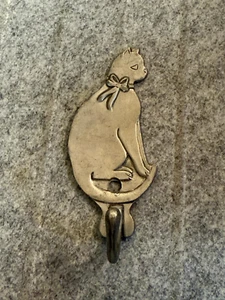 SEAGULL Pewter Canada Cat Wall Hook - Picture 1 of 4