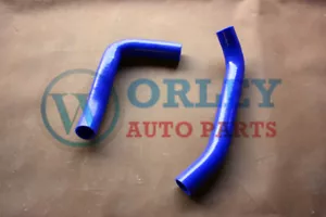 Blue Hose For Holden HQ HJ HX HZ V8 Silicone Radiator 253 308 4.2L 5.0L 38mm - Picture 1 of 4