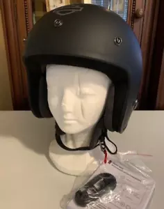 HARLEY DAVIDSON FURY NO4 BLUETOOTH 3/4 HELMET-MATTE BLACK-SIZE LARGE - Picture 1 of 9