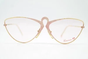 Vintage Brille Casanova FC 1 Gold Pink Oval Brillengestell eyeglasses - Bild 1 von 6