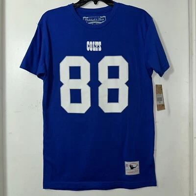 Indianapolis Colts #88 Marvin Harrison Mens Small Mitchell & Ness T-Shirt New - Image 1 of 4