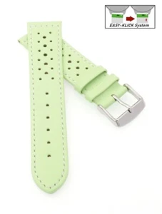 Softleder Easy-Klick Uhrenarmband Modell Sportiva pistazie 16 mm - Picture 1 of 4
