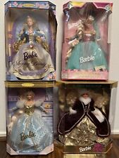 Lot O 4 Vintage Barbie Doll Collector Cinderella Rapunzel Sleeping B H Holidays