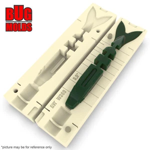 Cebo Hágalo Usted Mismo Molde de Pesca Cebos de Plástico Suave Señuelo Plastisol Bass MagicShad - Imagen 1 de 3