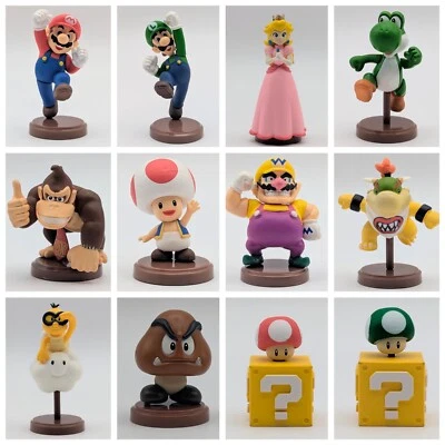 Super Mario Mini Figure 12 types Separately Choco Egg 2007 Rare Furuta - Image 1 of 4